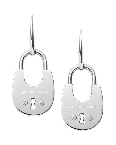 michael kors padlock earrings